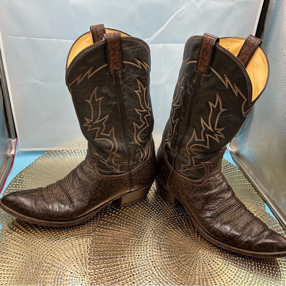 Tony Lama men 13 vintage Texas cowboy boots - Picture 7 of 9